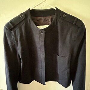 Wool Military Style Bolero Jacket
